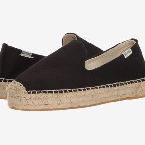 EUC Soludos Platform Smoking Slipper Size 9